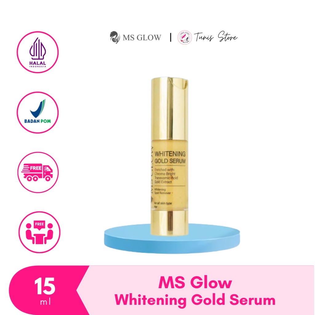 MS Glow Whitening Gold Serum - Penghilang Flek hitam