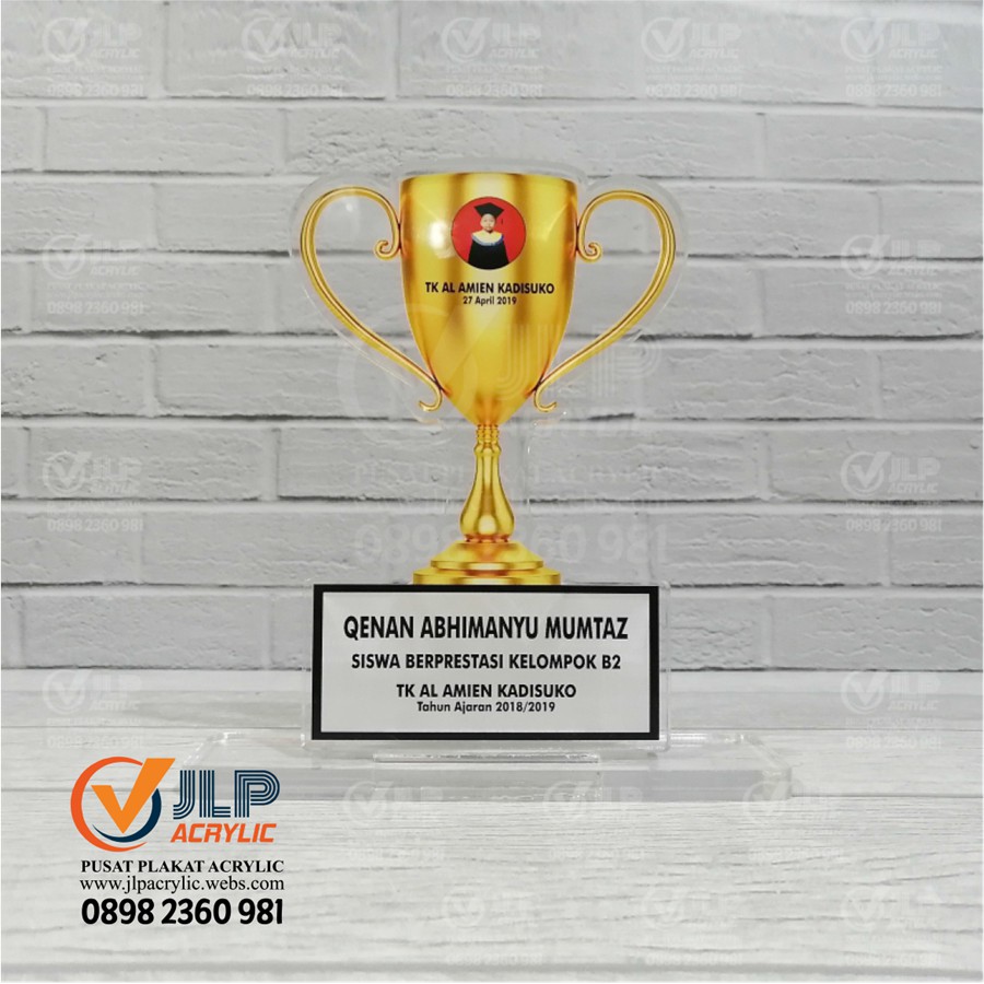 Plakat Piala Trophy Medali Piagam Acrylic Tropi Acrylic 20x10 Express Shopee Indonesia