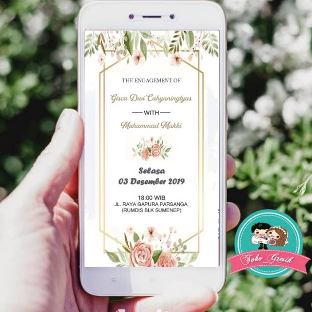 Undngan engagement  digital jpg Undangan digital rustic | | undangan e invitation