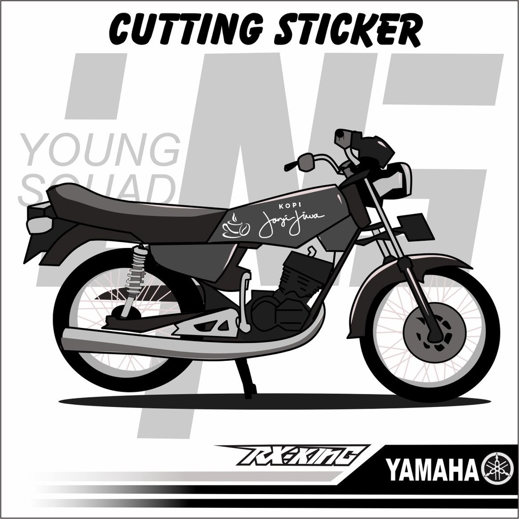 Cutting Rx King Variasi - Sticker rx King Variasi - sticker Motor  Rx King YOUNG SQUAD 8