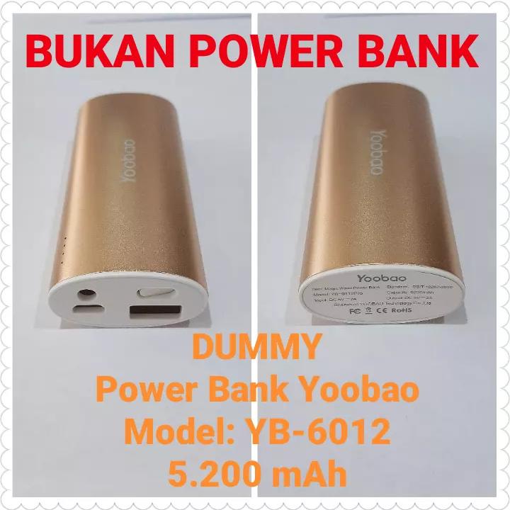 DUMMY Bukan Power Bank Yoobao YB-6012 Brown 5.200 mAh