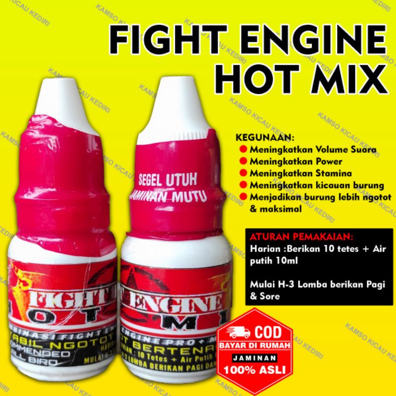 VITAMIN LOMBA KONTES FIGHT ENGINE HOT MIX OBAT PENGGACOR BURUNG MURAI KACER LOVEBIRD KENARI PLECI