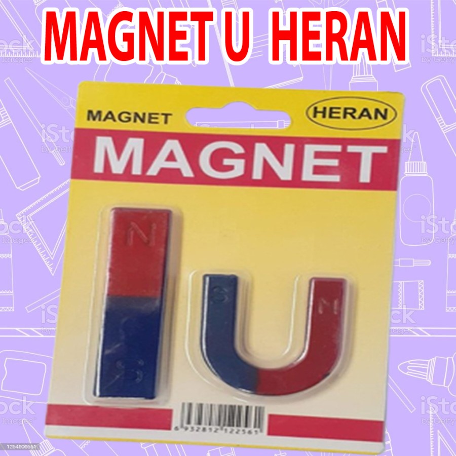 PERALATAN SEKOLAH MAGNET BATANG U MEREK HERAN