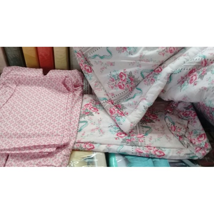 BEDCOVER SET + SPREI CVC UKURAN KING / QUEEN / EXTRA KING BEST SELLER