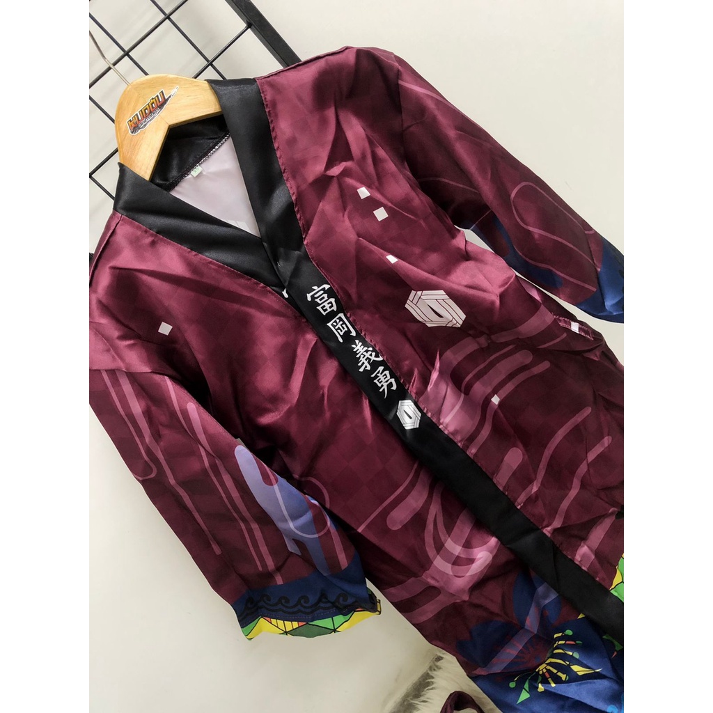 Kimono Tomioka Giyuu Mask Kimono Tomioka Giyuu MAnime Manga Kimetsu No Yaiba Premium Unisex