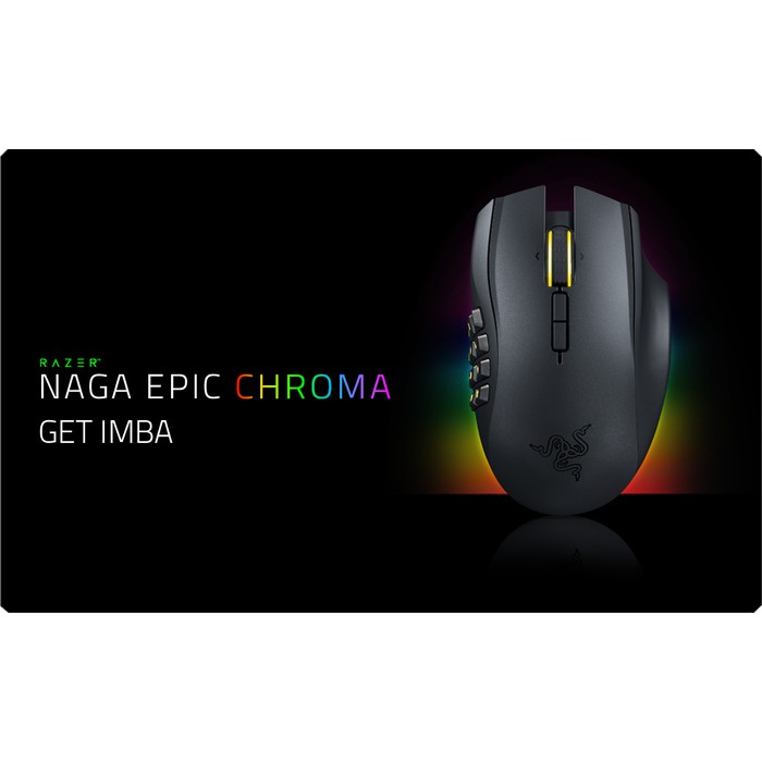 DISKON MOUSE GAMING RAZER NAGA CHROMA - WIRED MMO GAMING MOUSE