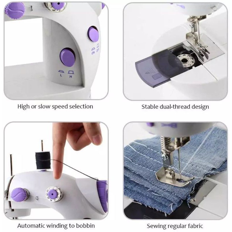 Alat Mesin Jait Jahit Mini Portable- Peralatan Jahit – Mesin Penjahit Mini 202 MINI SEWING MACHINE