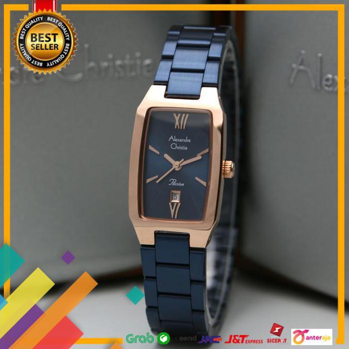 PROMO.. ALEXANDRE CHRISTIE AC 2455 ROSEGOLD BLUE. GARANSI RESMI 1TAHUN ..TERMURAH