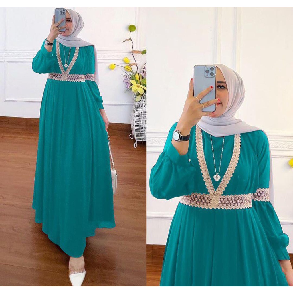 Qaisha Dress / Qaisha Dress Murah / Qaisha dress maxy/Dress Pesta / Dress Terbaru 2022 / Dress Pesta