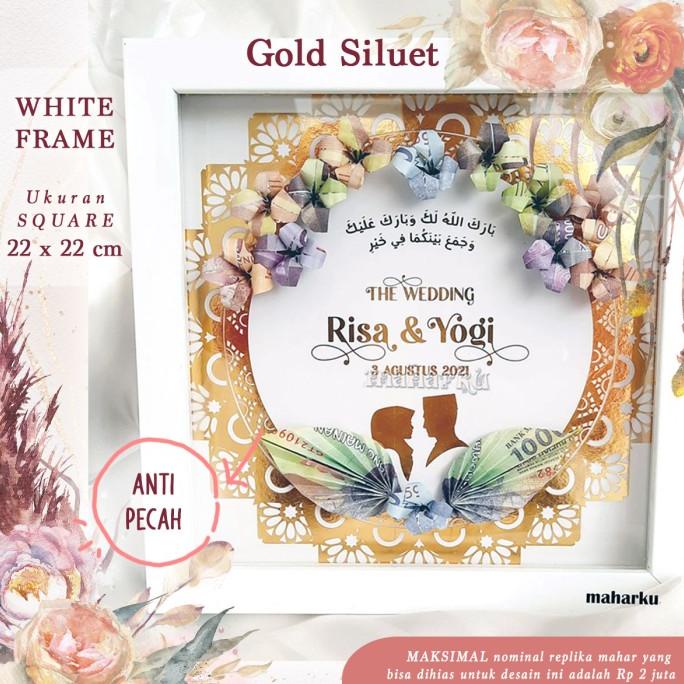 

AKSESORIS PERNIKAHAN TERMURAH!!! MAHAR SILUET GOLD SQUARE 20 PERLENGKAPAN PESTA CRAFT