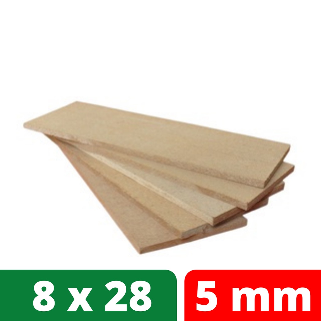 Papan MDF 5mm 8x28 cm