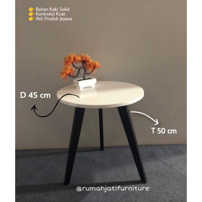 Meja Bundar Minimalis / Meja Bundar Minimalis Murah / Meja Murah / Meja Ruang Tamu