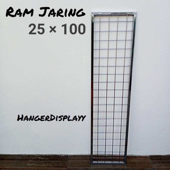 RAM Kotak Jaring Hook 25 x 100 cm | Tempat Gantungan Aksesoris HP | RAM Kotak Tatakan Jaring Hook 25 X 100 CM | Tatakan Buat Gawangan - DS