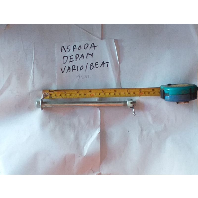 BAUT MUR AS RODA DEPAN HONDA BEAT VARIO SPACY SCOOPY PANJANG 19 cm BAGUS BERKUALITASSANGAT COCOK DIP