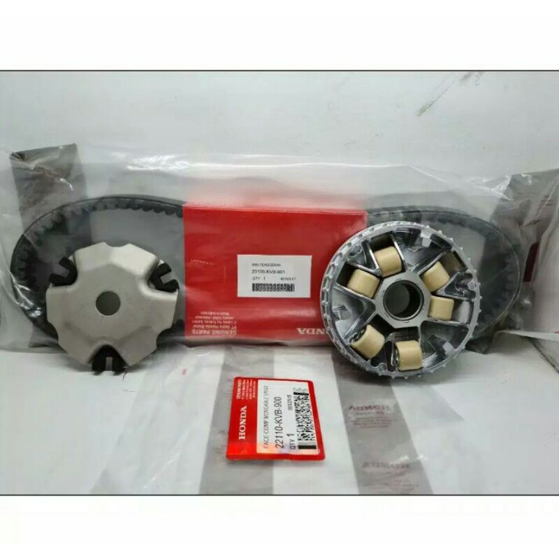 VANBELT + RUMAH ROLLER SET VARIO/VARIO 110/VARIO KARBU ORIGINAL