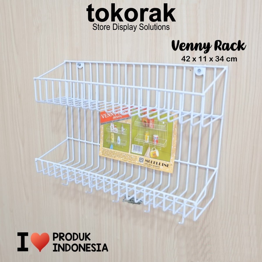 RAK DAPUR KAMAR MANDI VENNY RACK MODELLINE TEMPAT SHAMPOO SABUN