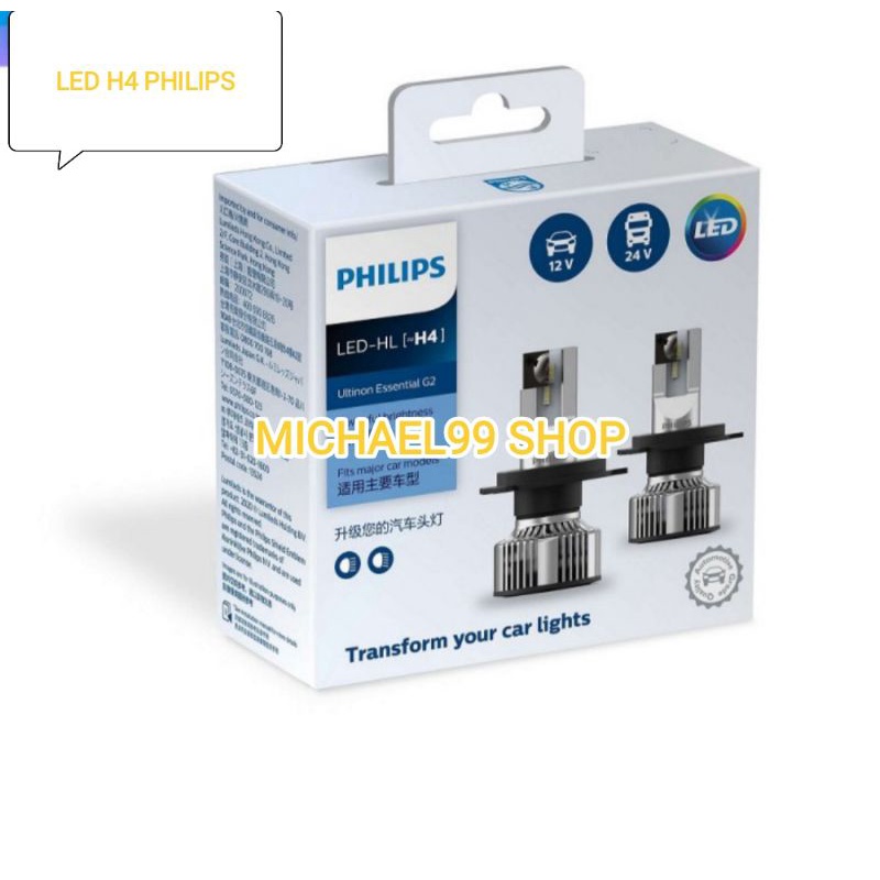 BOHLAM LAMPU LED MOBIL AGYA AYLA CALYA SIGRA IGNIS ESTILO H4 12V ORIGINAL PHILIPS