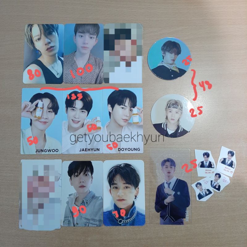 WTS CC PC POSTCARD YUTA LUCAS WAYV TAEYONG JUNGWOO NCT 127 NATREP Bookmark Mark