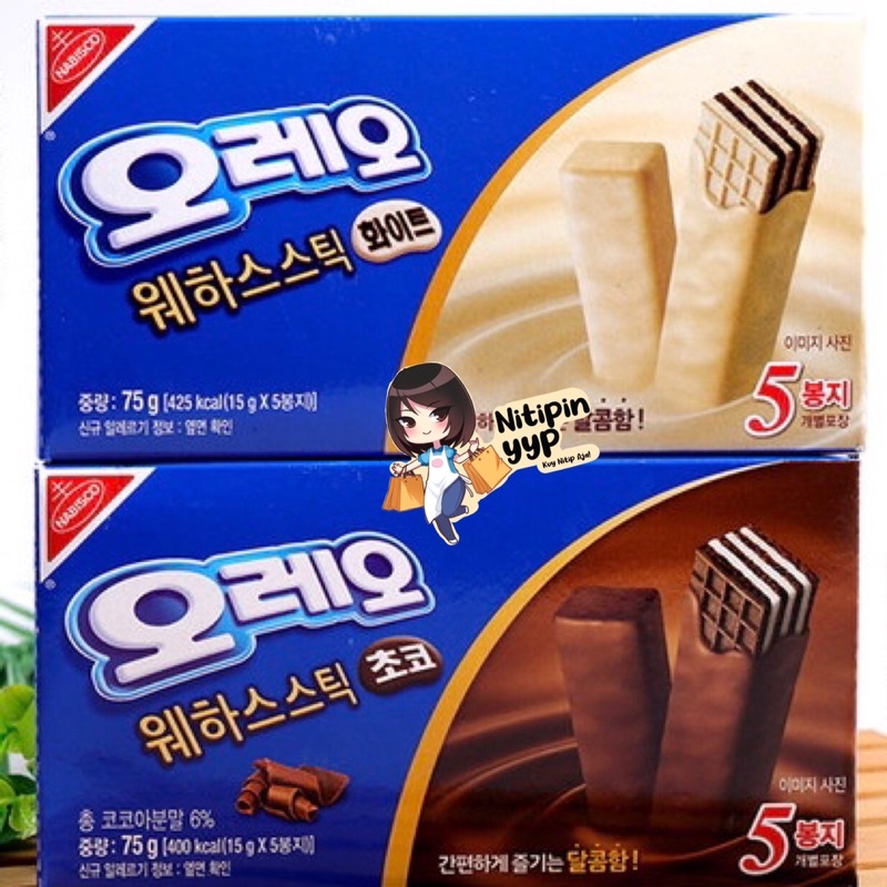 [ASLI KOREA] OREO Wafer Stick Biscuit - Oreo Waffle Korea isi 5 (75gr)