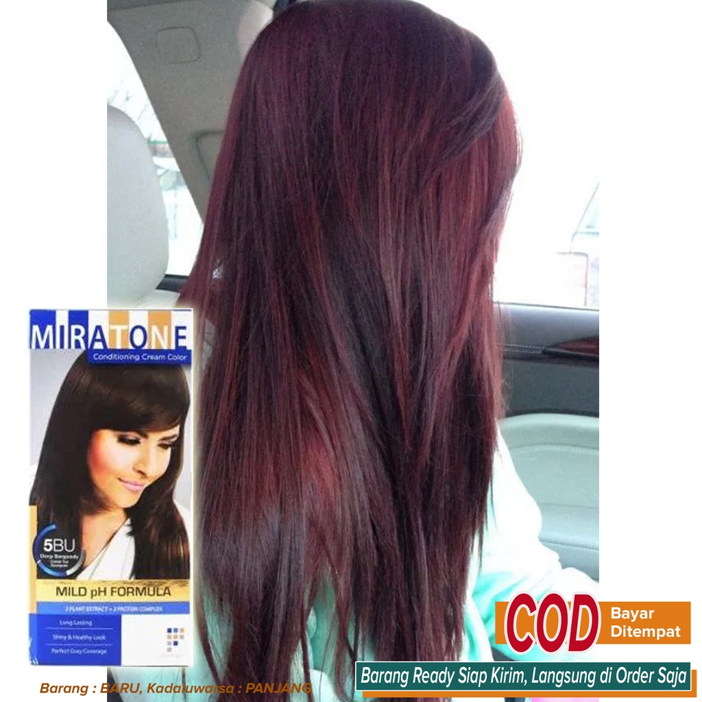 Semir Pewarna Rambut High Quality Halus Lembut di Rambut No kaku No Luntur ~ Miratone Conditioning C