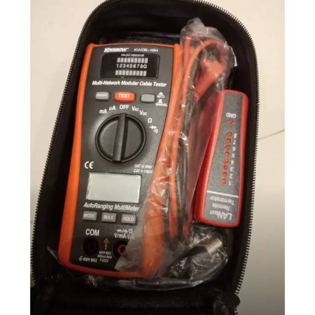 Jual Multi Network Modular Cable Tester / LAN Tester Krisbow 2 in 1 KW 06494 Shopee Indonesia