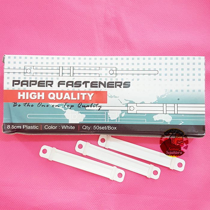 

[PAK] POP1 PAPER FASTENER ISI 50 PTH / PUTIH*