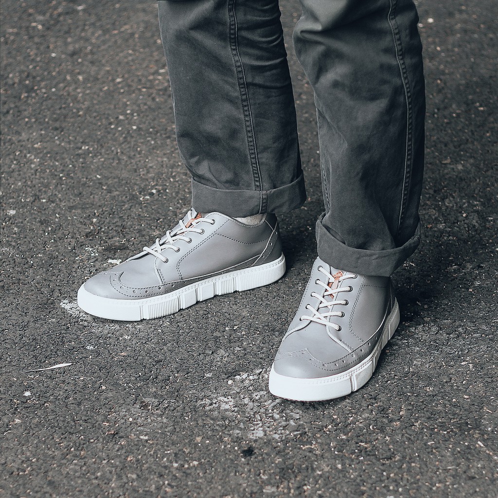 ZOLA GREY |FORIND x Lvnatica| Sepatu Sneakers Tali Santai Kasual Pria/Cowok/Men - Sneaker Footwear