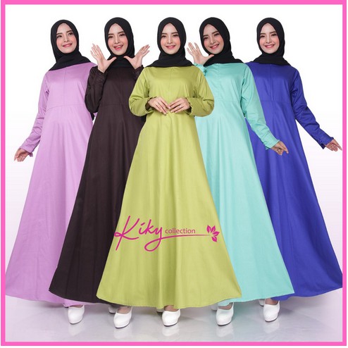 Gamis katun jepang ori polos Size S/ Grosir Gamis/ Gamis Murah