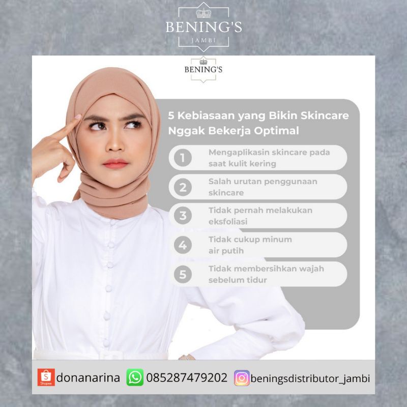 Benings Skincare Brightening Dr. Oky Pratama *FREE GIFT* | Bening’s indonesia Bening’s clinic