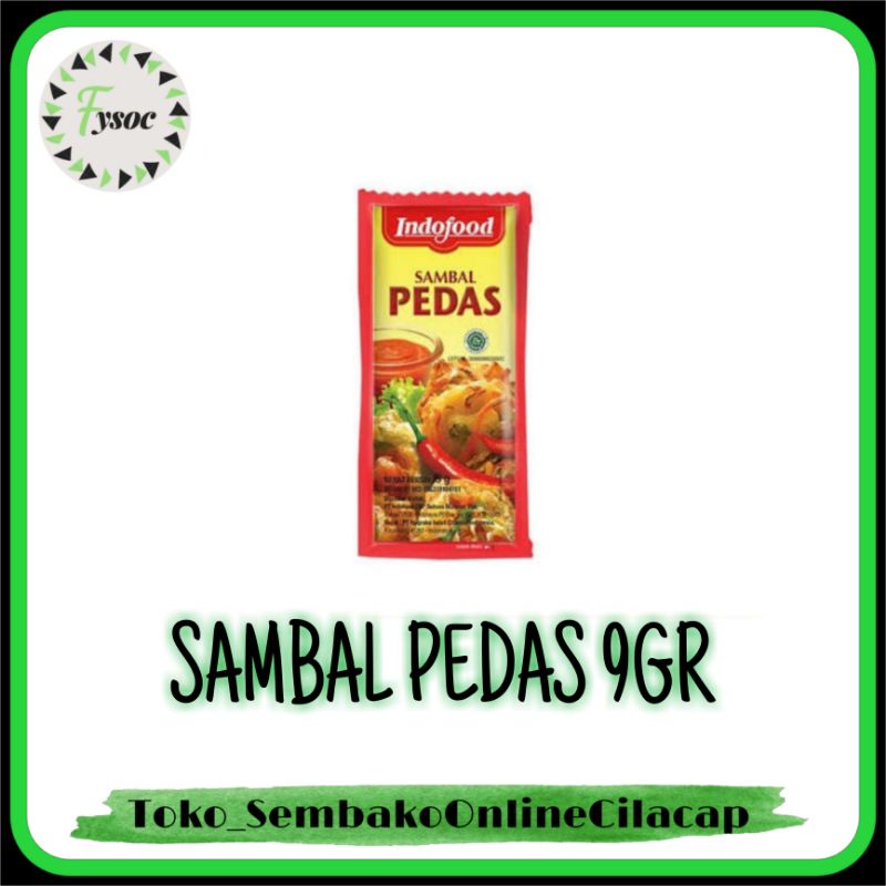 SAOS INDOFOOD 8GR SAMBAL PEDAS ISI 12 SACHET