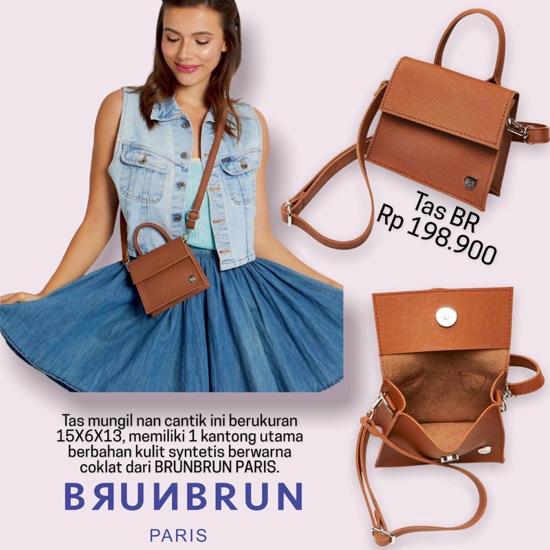 Tas Wanita Brunbrun Paris Kynda Brown