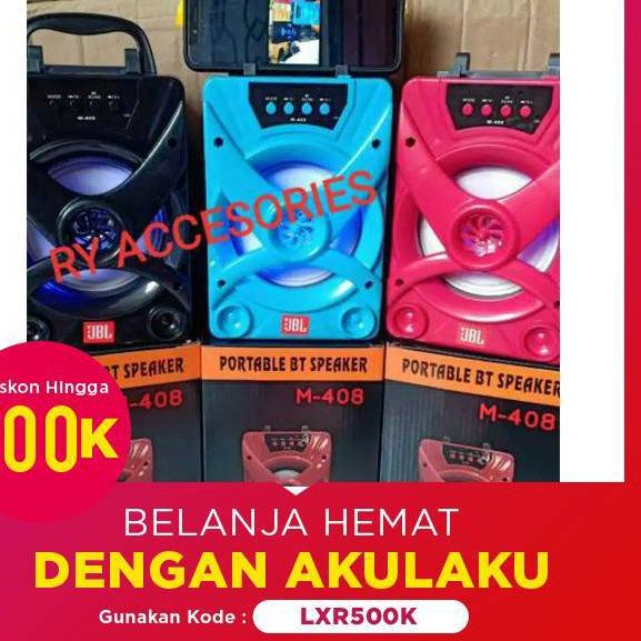 ♚ RY - Speaker Bluetooth J M 408 salon mini / speaker aktif salon mini M408 M418 ✺