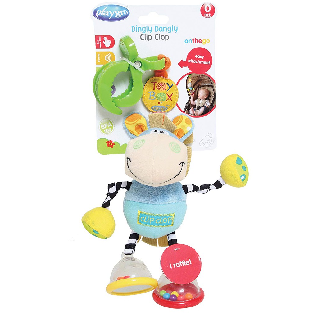 Playgro dingly dangly CLIP clop rattle