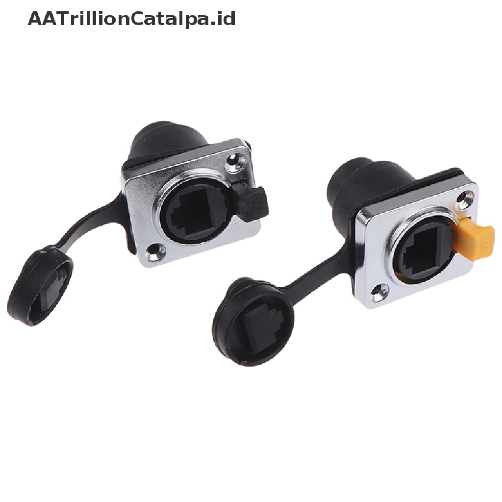 (AATrillionCatalpa) Adapter Konektor RJ45 8p8c Female Lurus Tahan Air