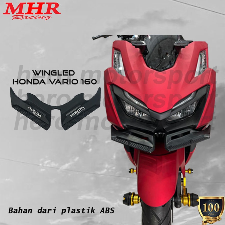 Winglet Wingled Lampu Depan VARIO 125/150/Vario 160/Aerox new-old/NEW R15 V4 MHR RACING ABS QUALITY