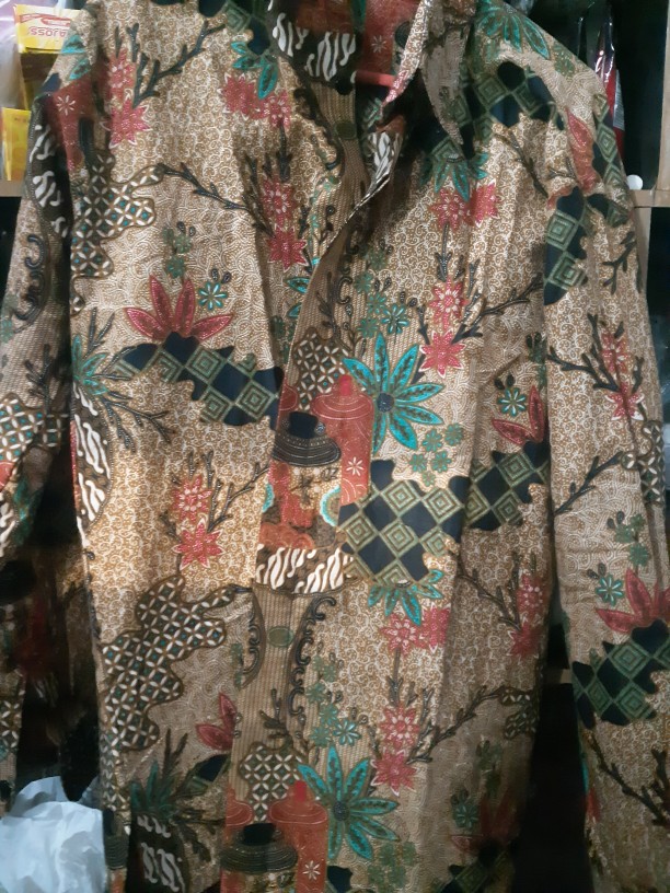 Baju Kemeja Batik Kantor Pria Lengan Panjang Fashion Solo Bw 246