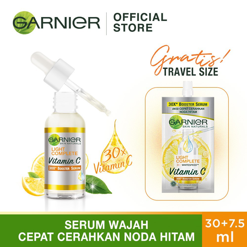 ★ BB ★ GARNIER Light Complete Vitamin C 30x Booster Serum Skin Care 30 ml dan 7,5ml SACHET