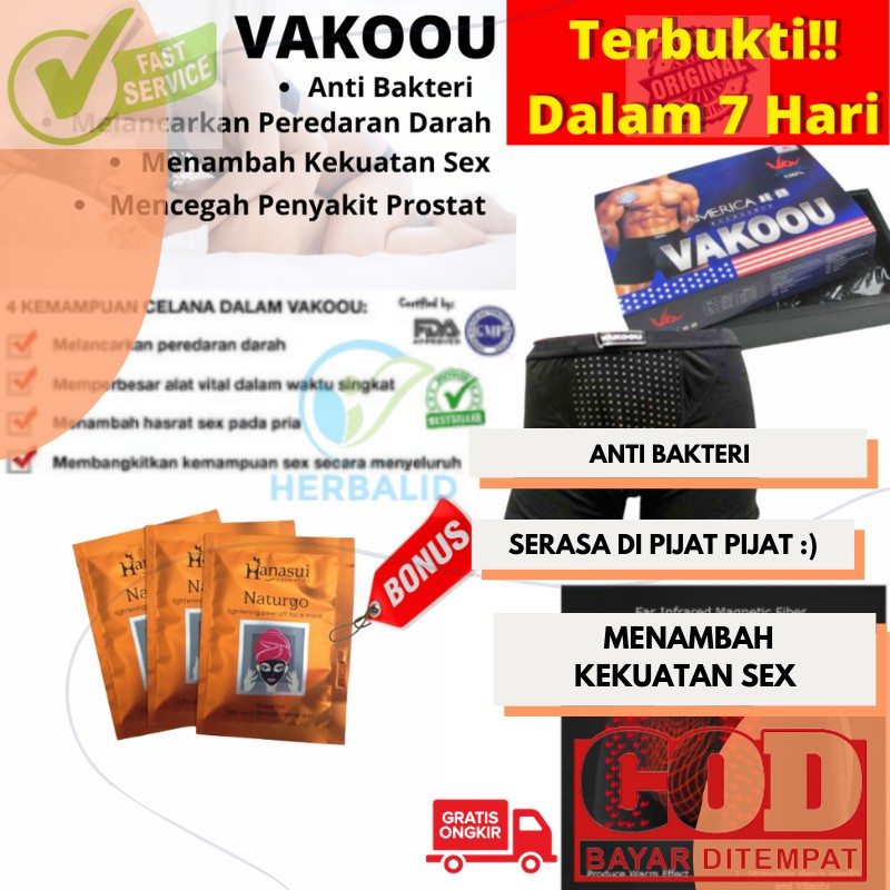 COD Celana Dalam Pembesar Kelamin Pria Kesehatan Obat Hernia Celana Vakoou Original USA 100% Vakou..