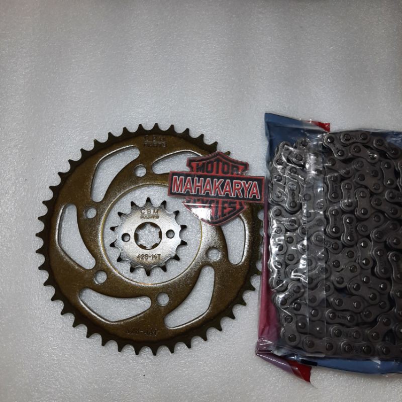 GEARSET GIRSET GEAR SET GIR SET GIGI TARIK CHAINKIT YAMAHA VIXION NEW ADVANCE NVA JAGUAR