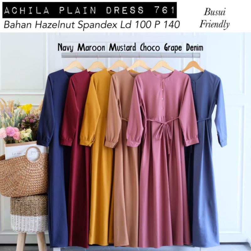 ACHILLA PLAIN DRESS