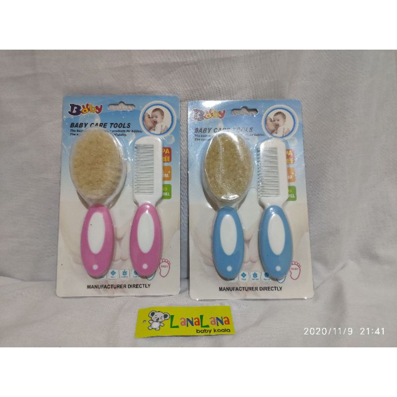 LZ.N42 sisir bayi 2in1 gen 3 bagus. baby comb brush