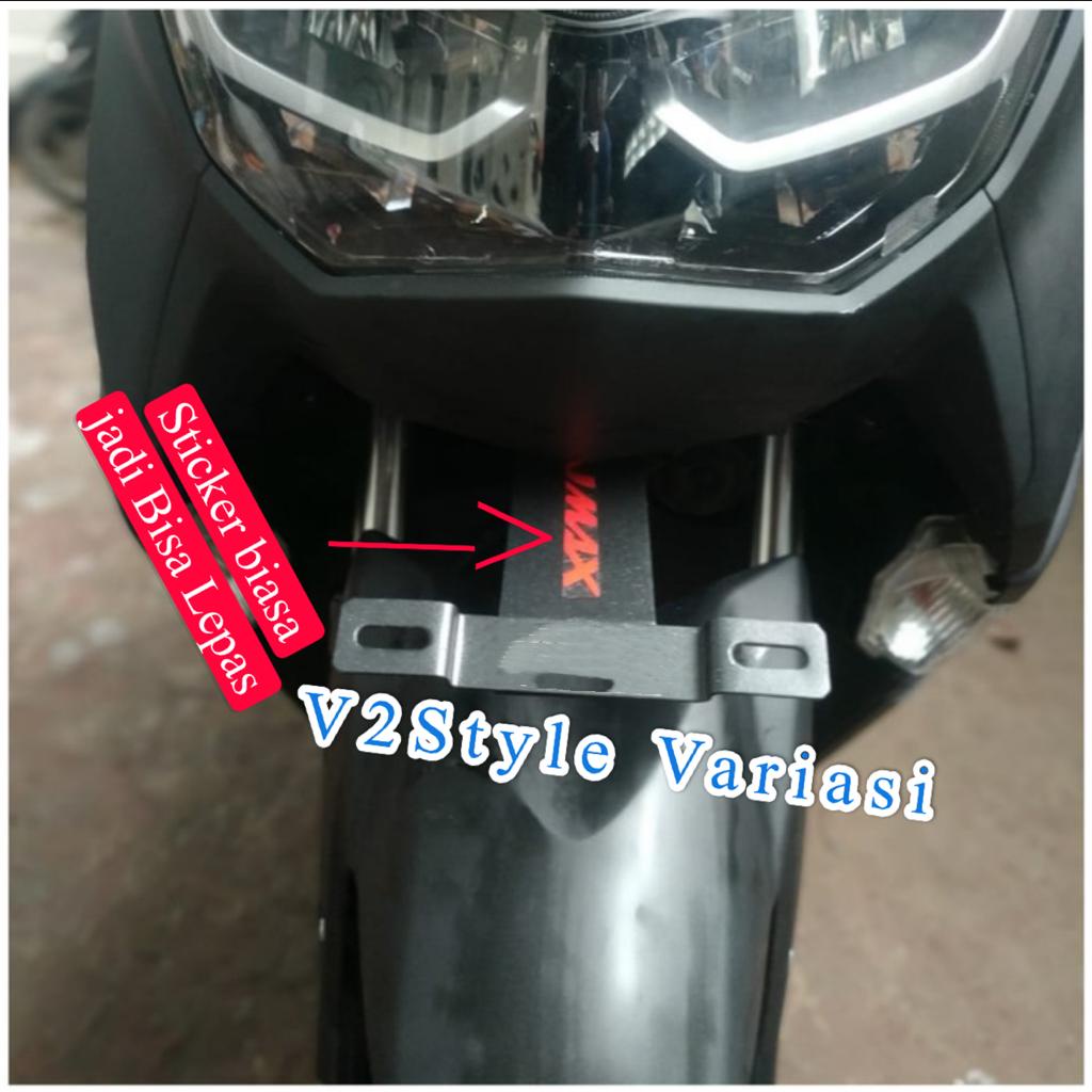 Breket Dudukan Plat Nomor All New Nmax 2020 2021 YAMAHA NMAX 155 BARU BESI HITAM 2MM