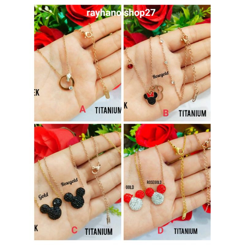 Perhiasan Titanium terbaru motif dan model nya pilihan bahan Lapis emas 23k anti karat