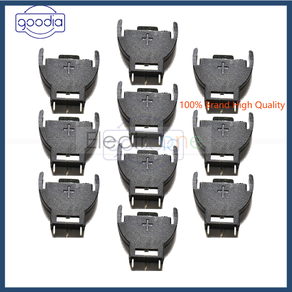 [IN STOCK/COD] 1/10Pcs CR2032 Cell Button Lithium Battery Holder Sockets Case Black Plastic