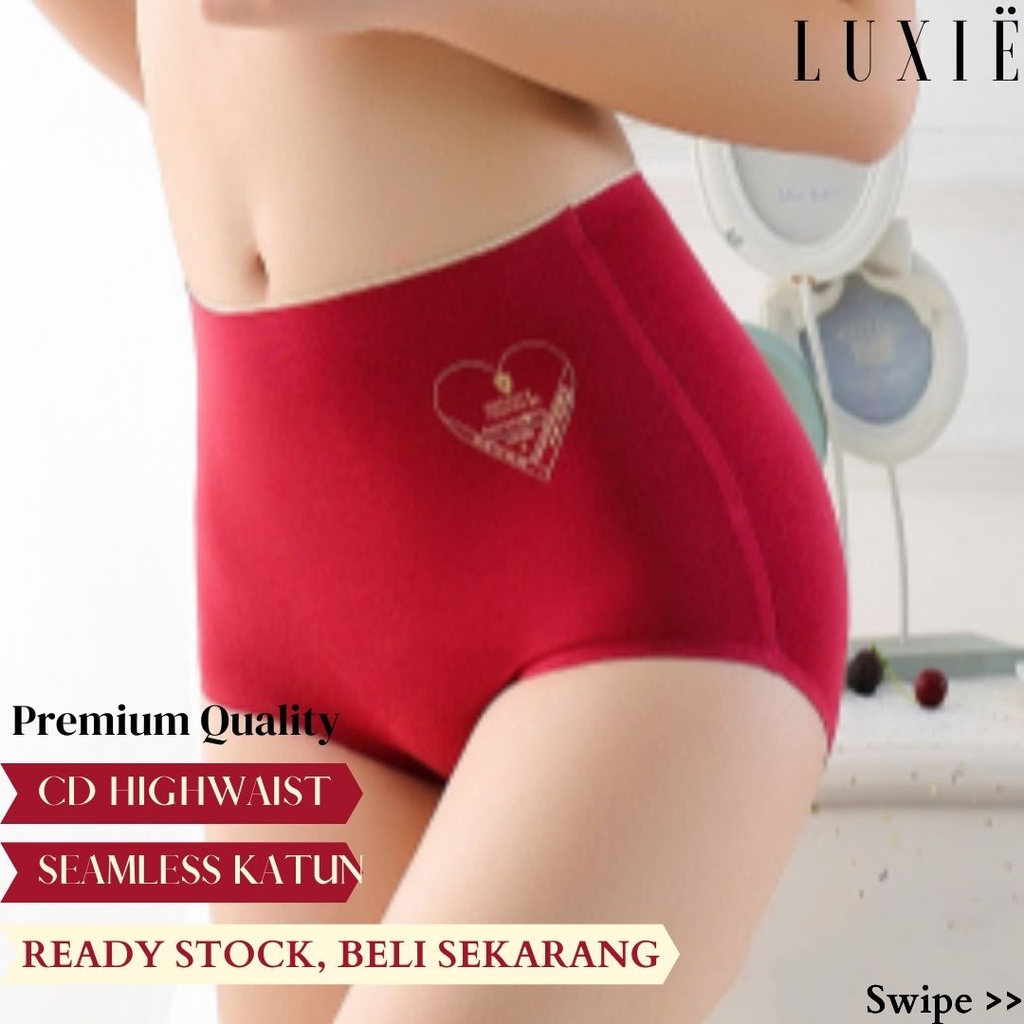 LOVA Celana Dalam Katun High Waist Seamless Anti Bakteri / CD Katun