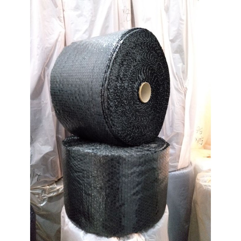 Khusus GRAB GOJEK - Bubble Wrap Roll Hitam Bening Kualitas PREMIUM SUPER TEBAL Tinggi 30cm 60cm 1.25m Panjang 50 meter