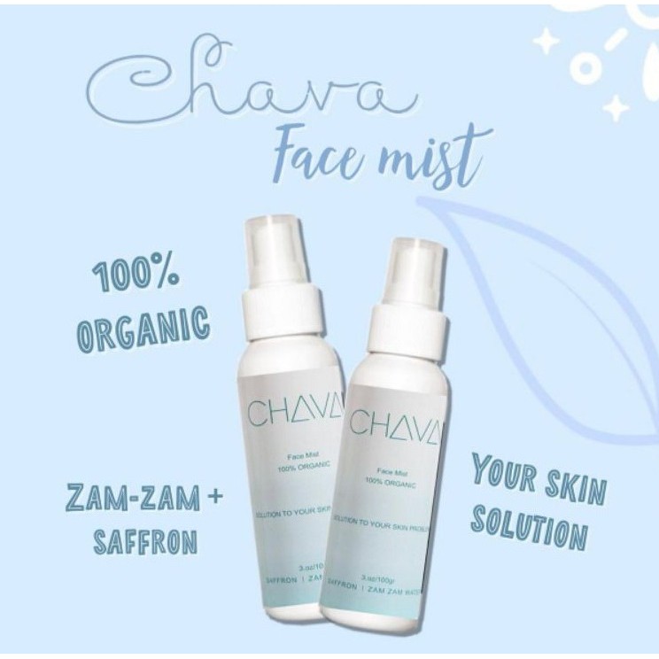 Jual CHAVA FACEMIST by Chaiza Saffron + Air Zam Zam Face Mist Organic