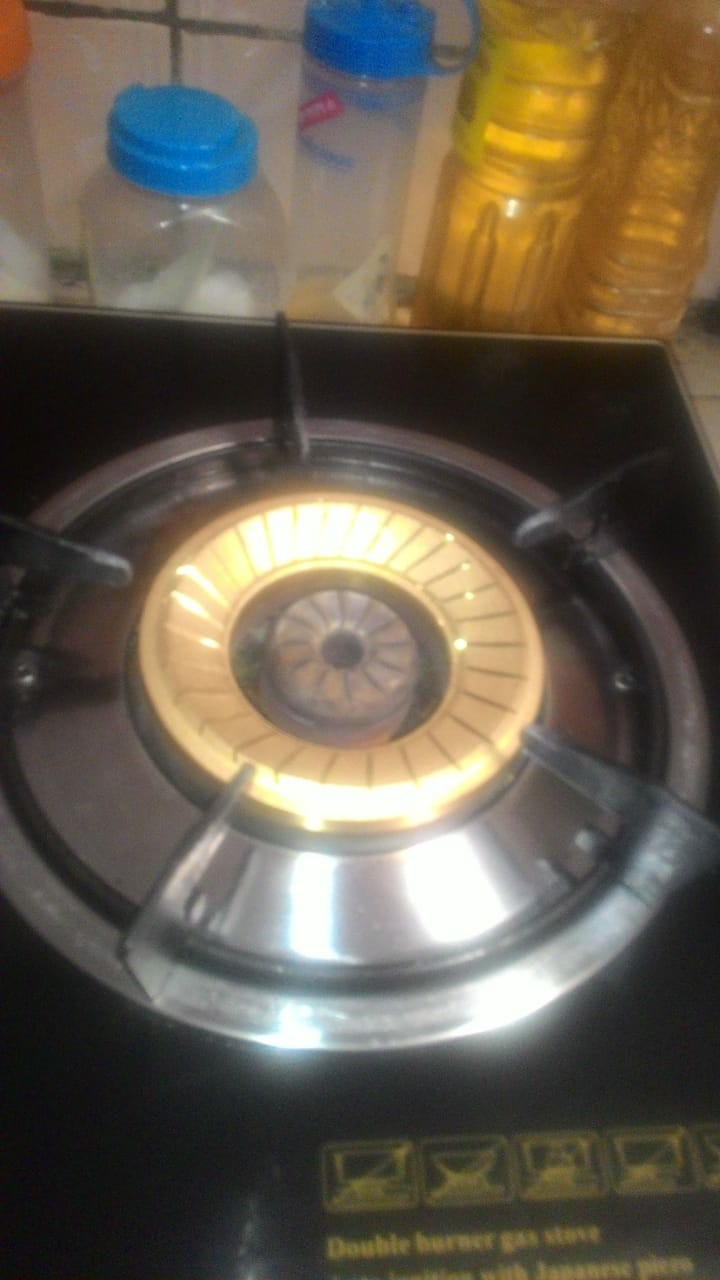 Burner Kuningan Winn Gas Kaca W 508 Kanan Besar W508