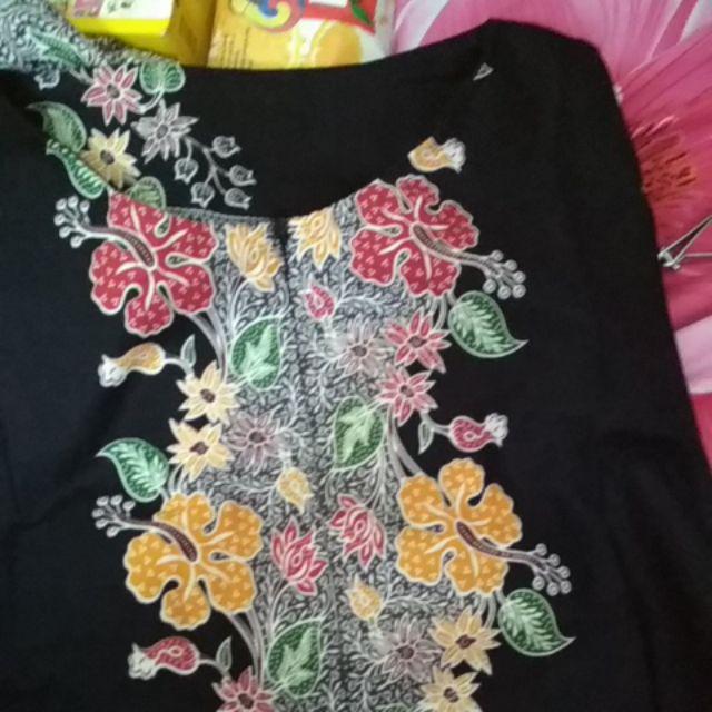 Atasan Batik Wanita Seragam Kerja Tunik Unggul Jaya Tunik Batik Tunik Gempita Melati