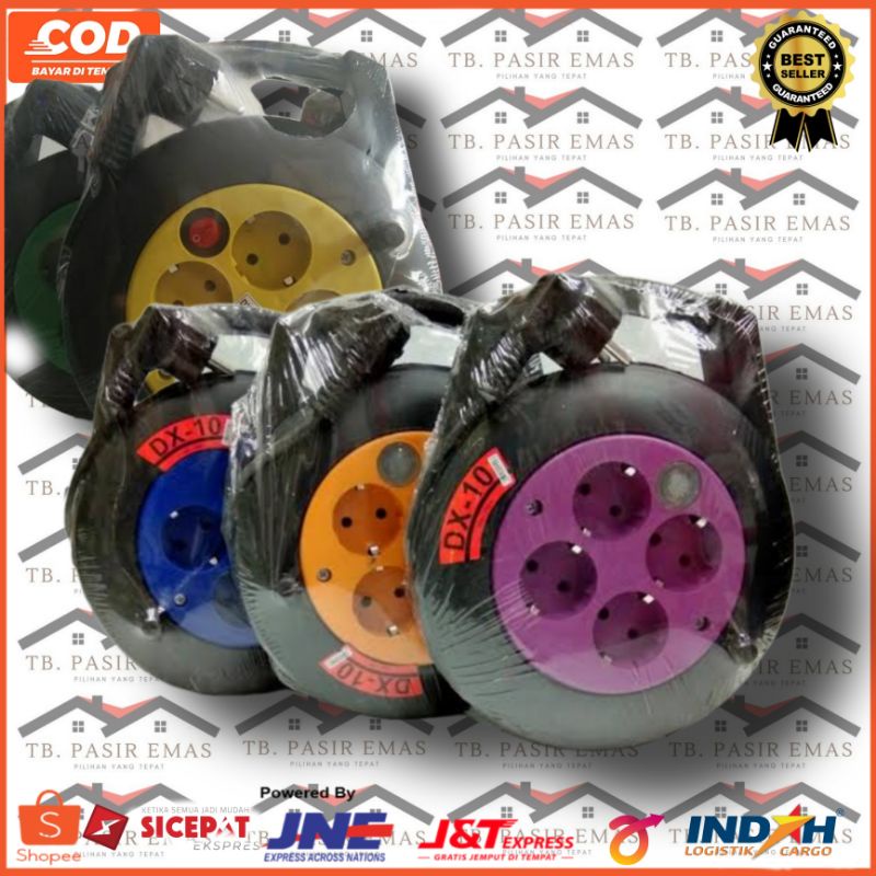 COD Termurah KABEL ROLL DEXTA 10 & 15 METER 4 LUBANG / KABEL ROLL DEXTA Tipe 15